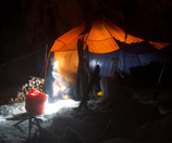 Ночевка в зимней палатке на Помяненном Камне