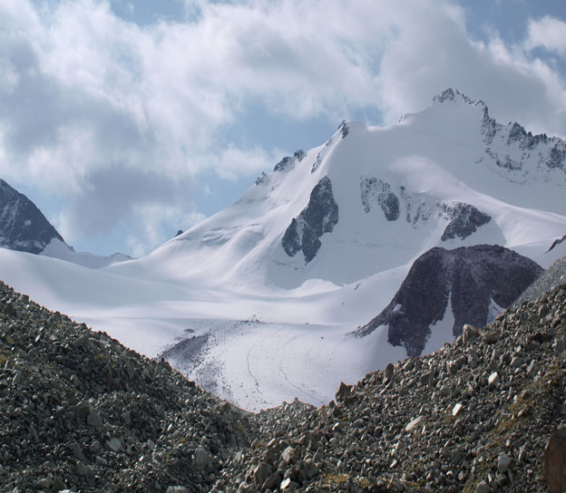 Белые великаны вокруг ледника Федоровича в Киргизском хребте