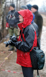 Фотографиня на турслете туристов горников